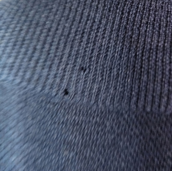 Vineyard Vines Navy Blue Merino Wool Sweater 3/4 Zip Size Large - Picture 9 of 10